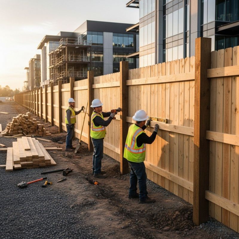 Wood Fence Installation detail